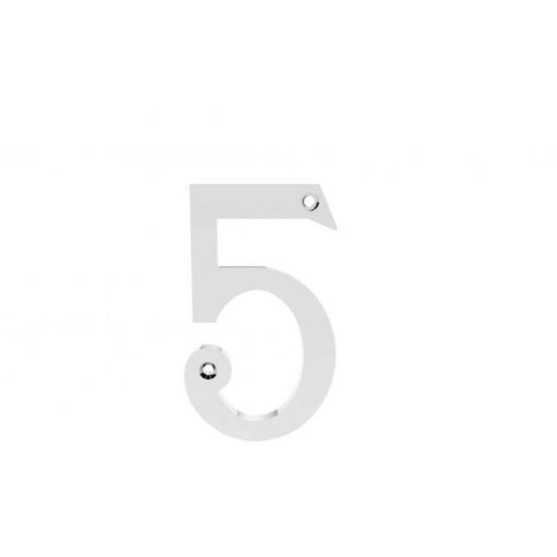 CARLISLE BRASS NUMERAL FACE FIX NO.5 N5CP