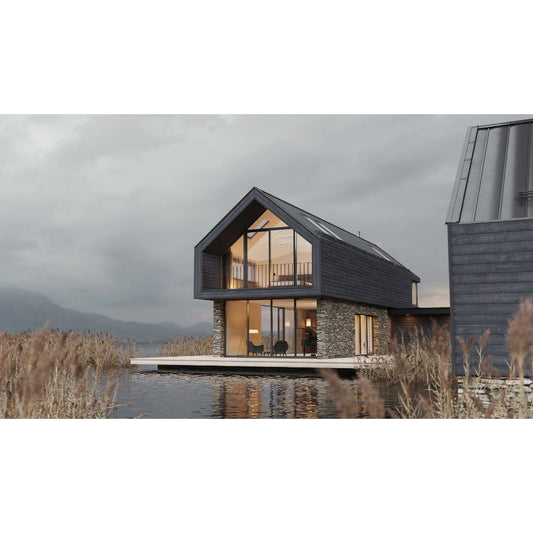 Millboard Envello Cladding Shadow Line + (Fr) Board 200 x 18 x 3600mm Anthracite