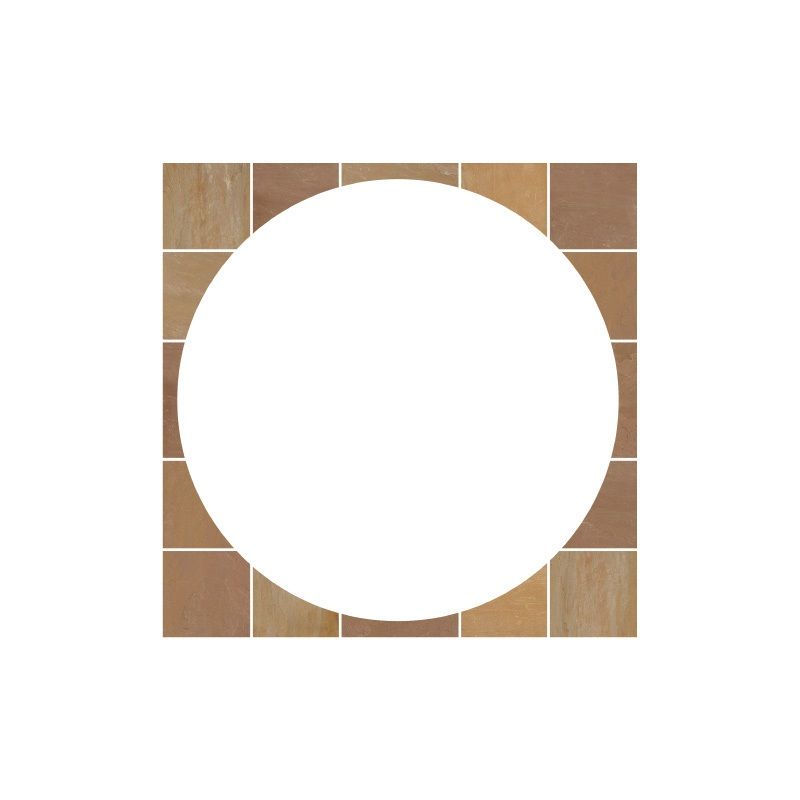 PAVESTONE SANDSTONE SQ.OFF KIT FOR 2.4m CIRCLE MODAK 01020003