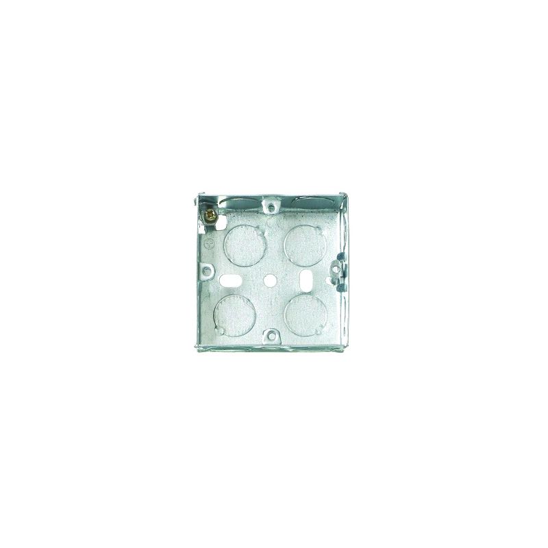 CONTACTUM 1-GANG FLUSH METAL BACK BOX 16mm MBB116