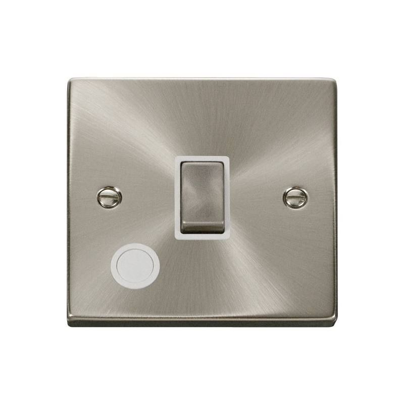 CLICK VPSC522WH 20A 1GANG SATIN CHROME