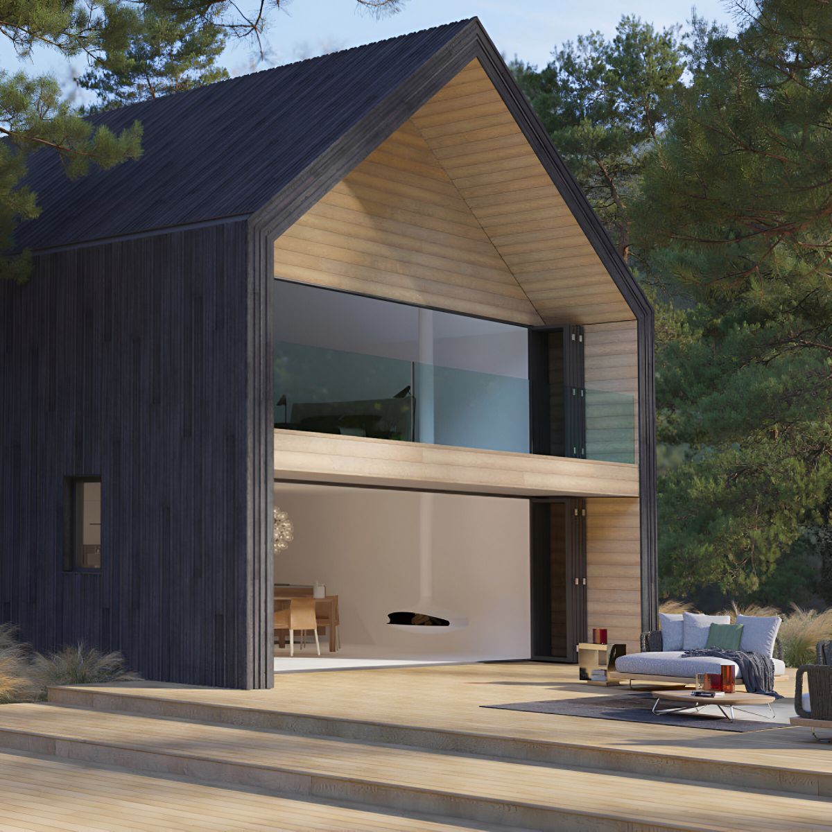 Millboard Envello Cladding Shadow Line + (Fr) Board 200 x 18 x 3600mm Golden Oak