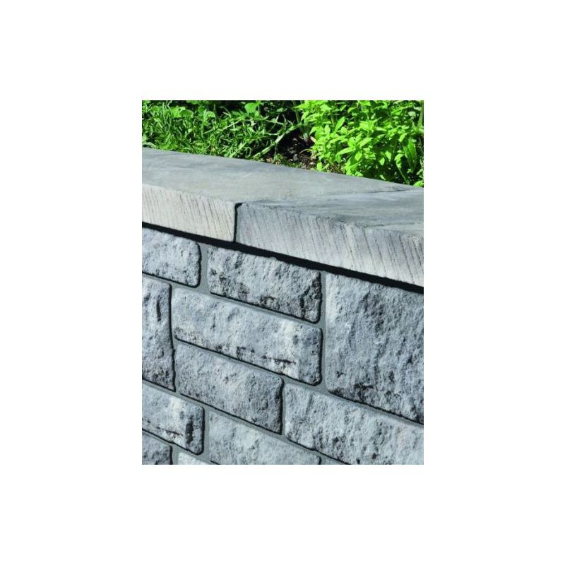 BRADSTONE OLD RIVEN COPING 530 x 300 x 50mm AUTUMN SILVER 23130