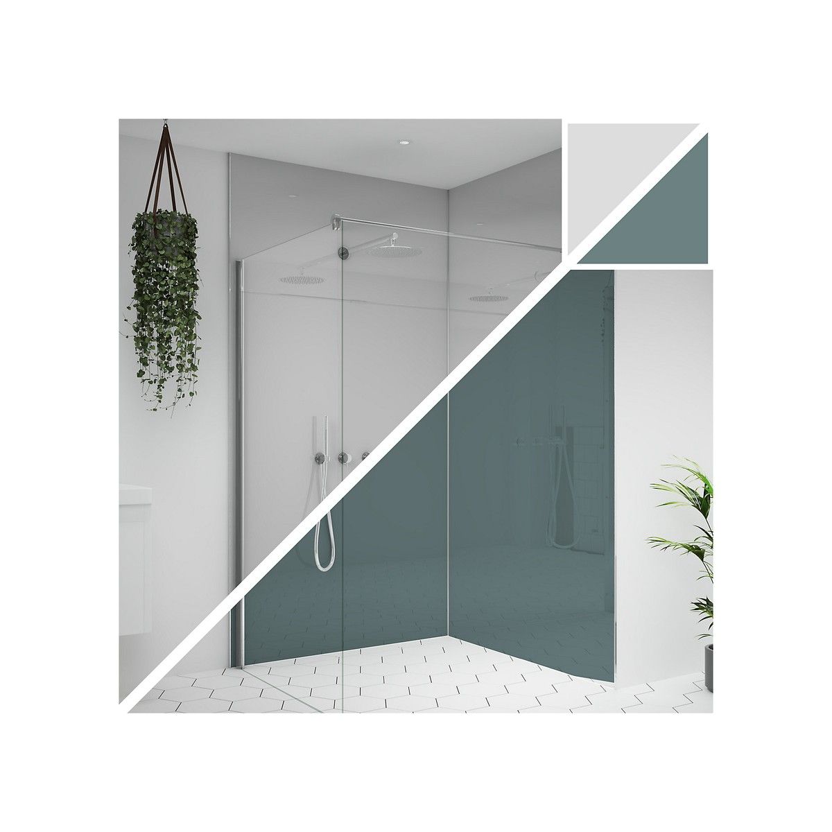 WETWALL ALLOY PANEL 4 x 900 x 2440mm GLACIER WHITE/NEPTUNE SWA-GWNB-2440X900X4