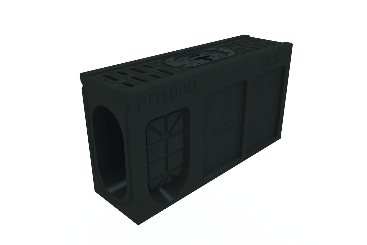ACO MONODRAIN PD100D 0.3J ACCESS D400 0.5m BLACK 20603