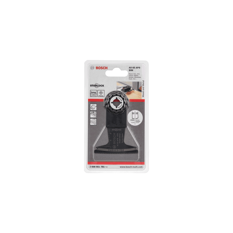 BOSCH 2608661781 BI-METAL PLUNGECUT WOOD AND METAL SAWBLADE 40 x 65mm