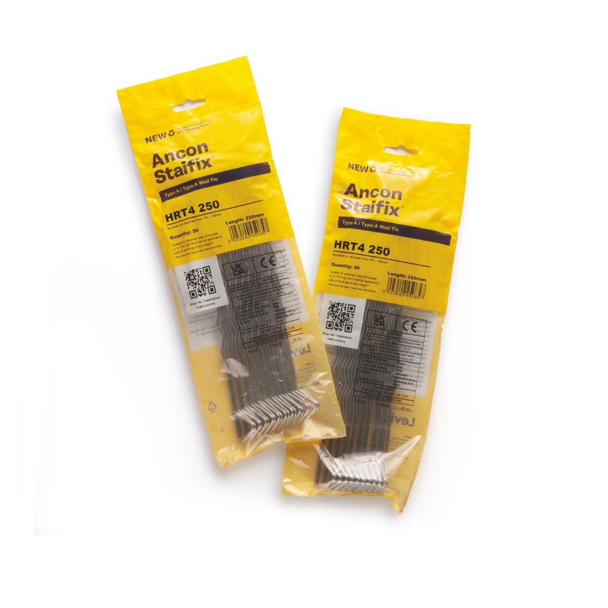 ANCON STAIFIX HRT4 HOUSING WALL TIE 250mm (PACK 20) HRT425020PKS
