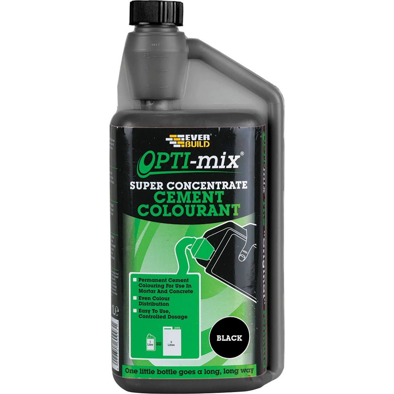 Everbuild Optitone Concentrated Cement Colour 1L Black OPTITONEBK1