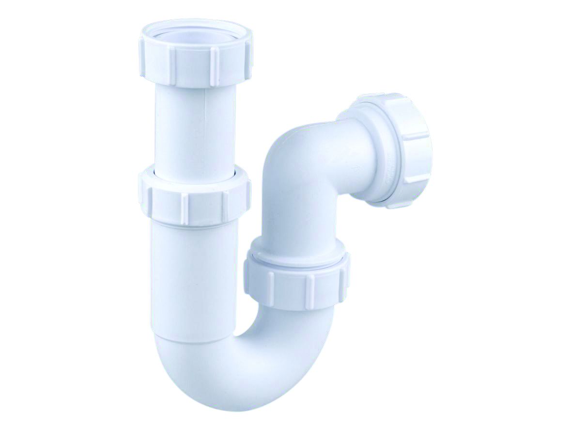 OSMATRAP 4V807W PP ADJUSTABLE TUBULAR TRAP 76 x 32mm WHITE