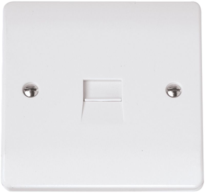 CLICK CMA124 1-GANG SINGLE SECONDARY TELEPHONE OUTLET