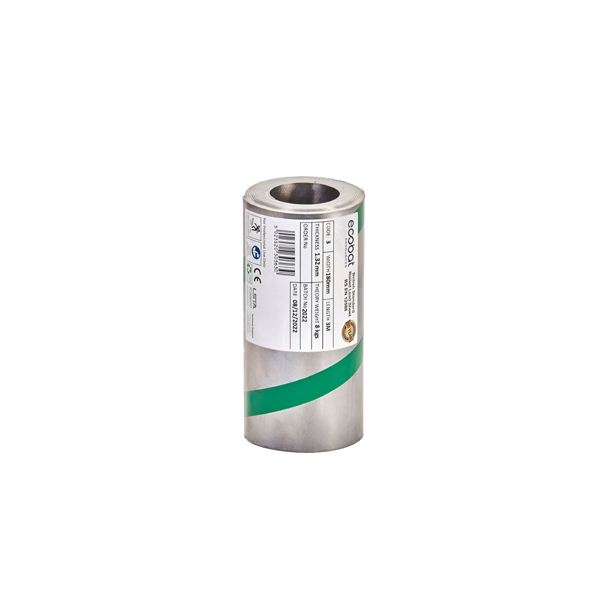 ECOBAT LEAD FLASHING CODE 3 6m x 300mm 27kg (GREEN LABEL) 33006