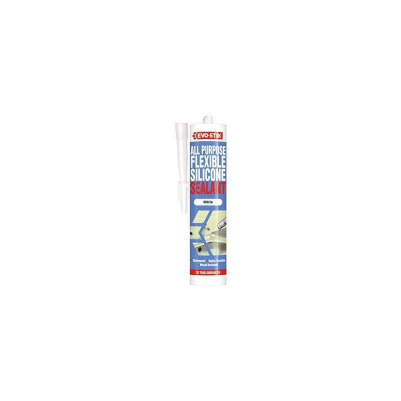 EVOSTIK MULTI PURPOSE SILICONE SEALANT C20 CARTRIDGE BROWN 30613753