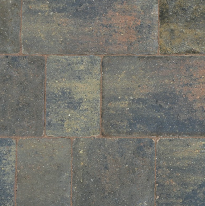 BRADSTONE MONKSBRIDGE 50mm MIXED SIZES BLOCK PAVING 9.6m2 PACK CROFT 45024