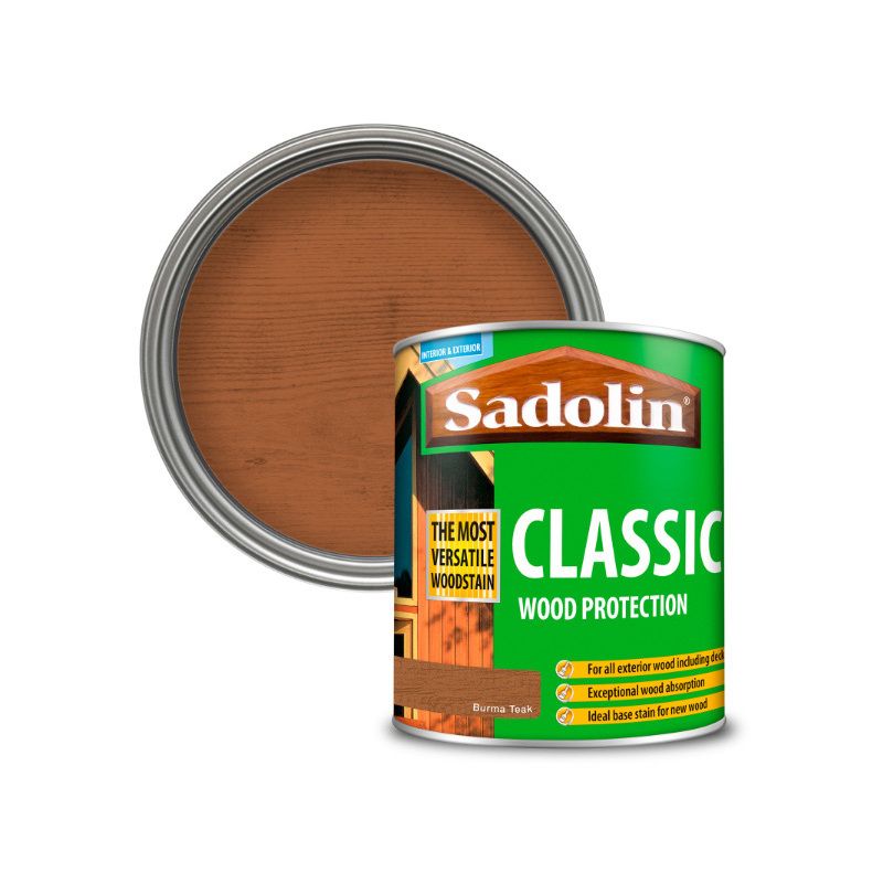 SADOLIN CLASSIC WOODSTAIN 1l BURMA TEAK 5028479