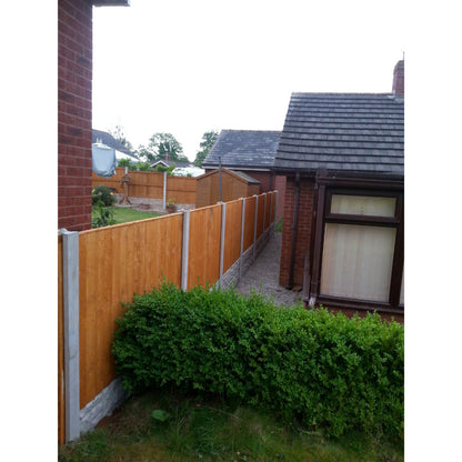 DENBIGH TIMBER TANALISED VERTICAL BOARD FENCE PANEL 6 x 6' APEX CAP HGVB6X6PTG25