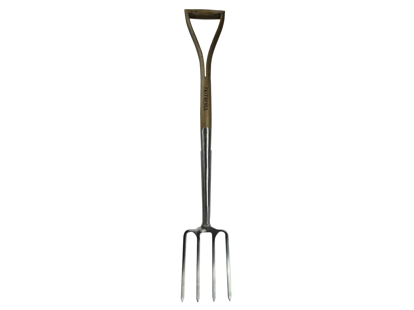 FAITHFULL FAIPRESDFSS ASH HANDLE PRESTIGE DIGGING FORK STAINLESS STEEL
