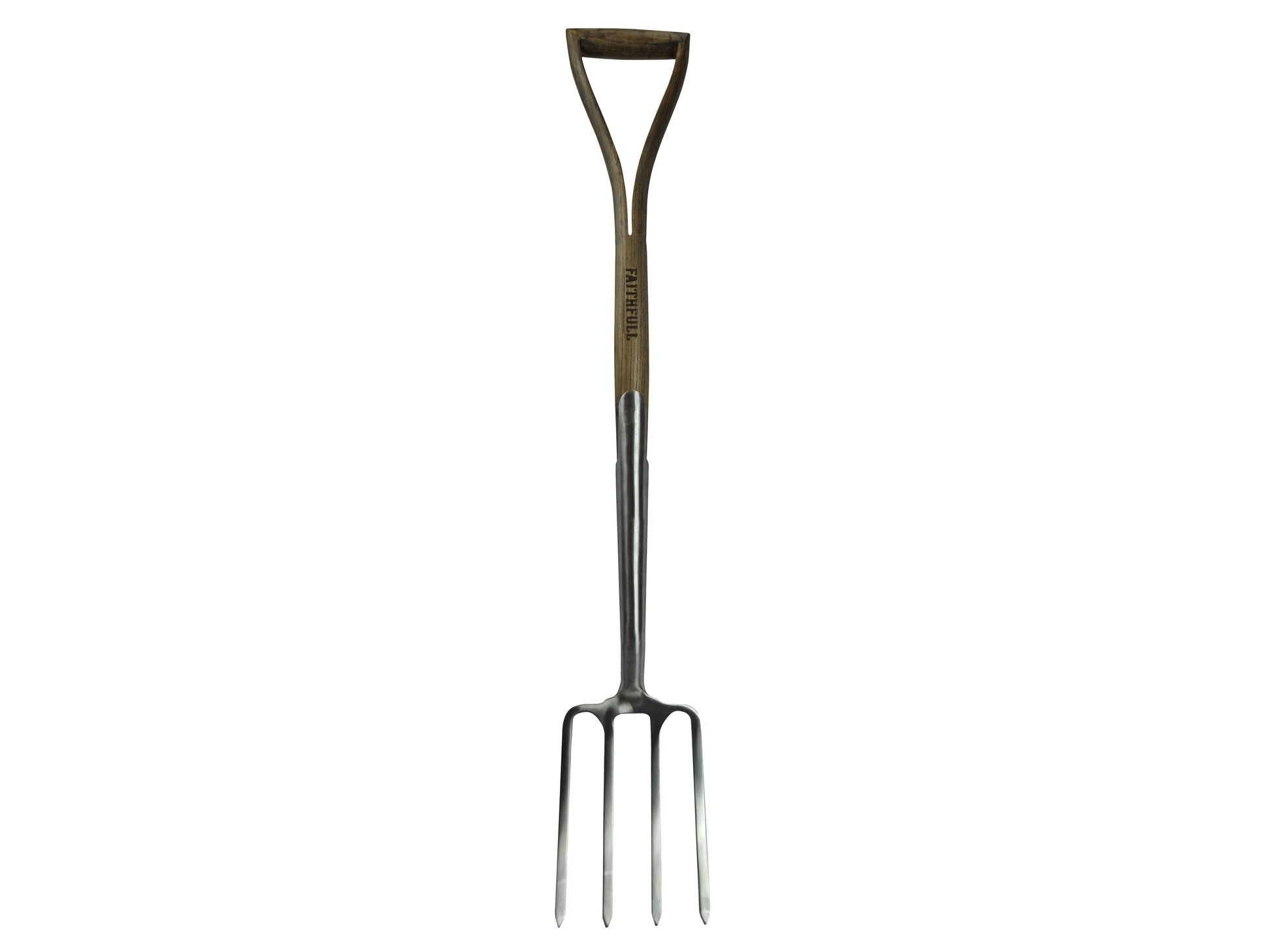 FAITHFULL FAIPRESDFSS ASH HANDLE PRESTIGE DIGGING FORK STAINLESS STEEL