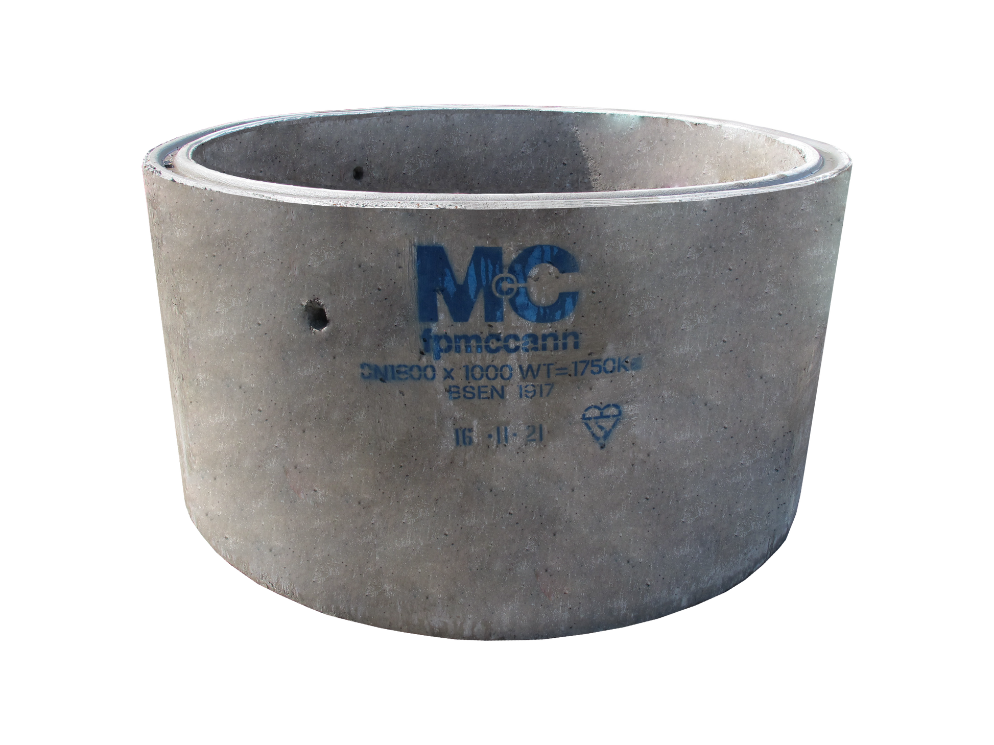 F P MCCANN 1800mm DIA x 1000mm PCC CHAMBER RING 1434