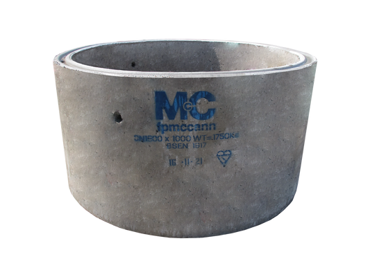 F P MCCANN 1800mm DIA x 1000mm PCC CHAMBER RING 1434