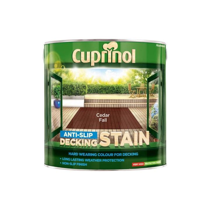 CUPRINOL ANTI SLIP DECKING STAIN 2.5l CEDAR FALL 5092618