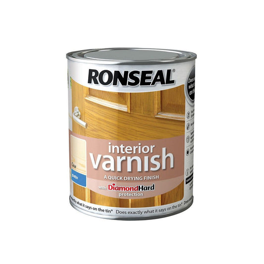 RONSEAL INTERIOR VARNISH CLEAR 2.5l SATIN 36872 (prev 30937)