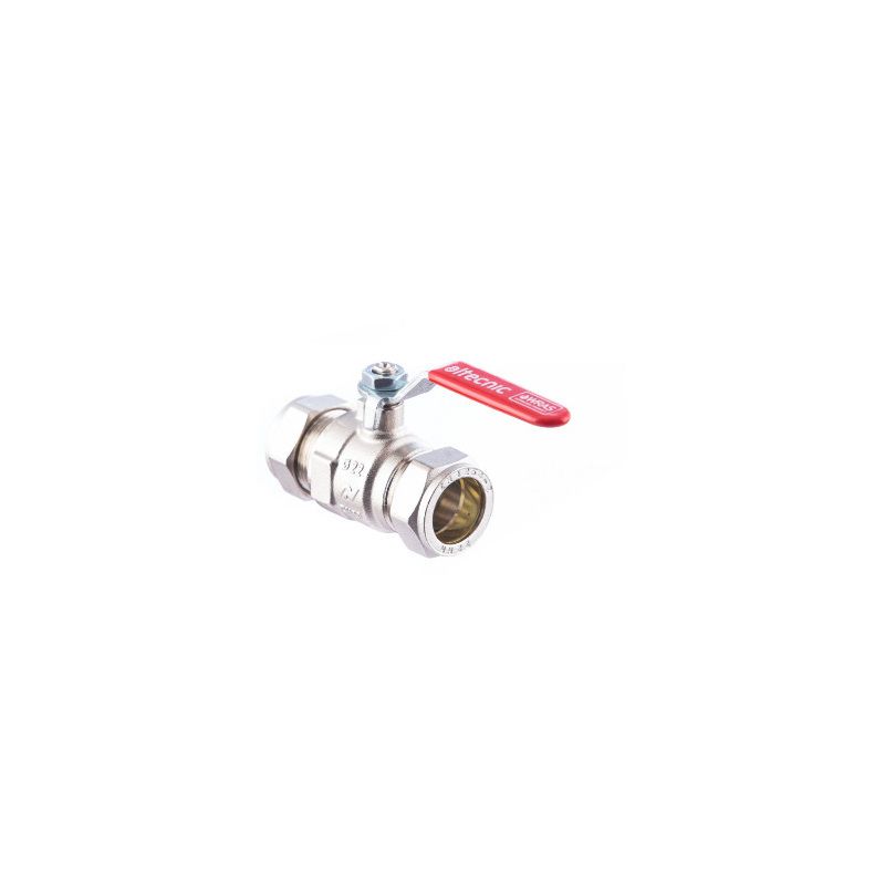 ALTECNIC LEVER BALL VALVE CXC 15mm RED HANDLE AI-373R15