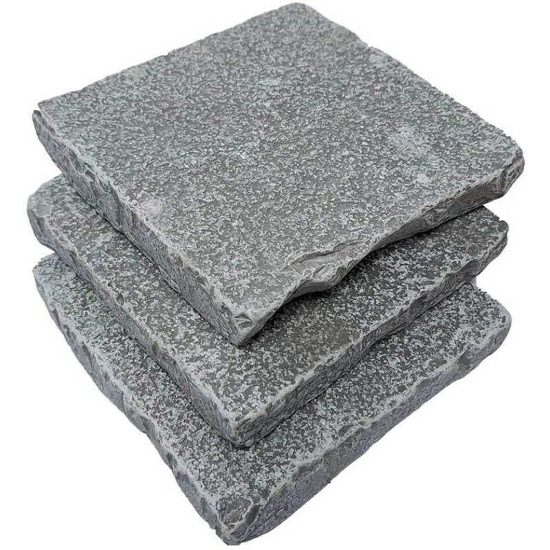 GLOBAL STONE LIMESTONE PATHWAY SETTS 150 x 150mm 22-50mm CATHEDRAL TUMBLED CALS1515