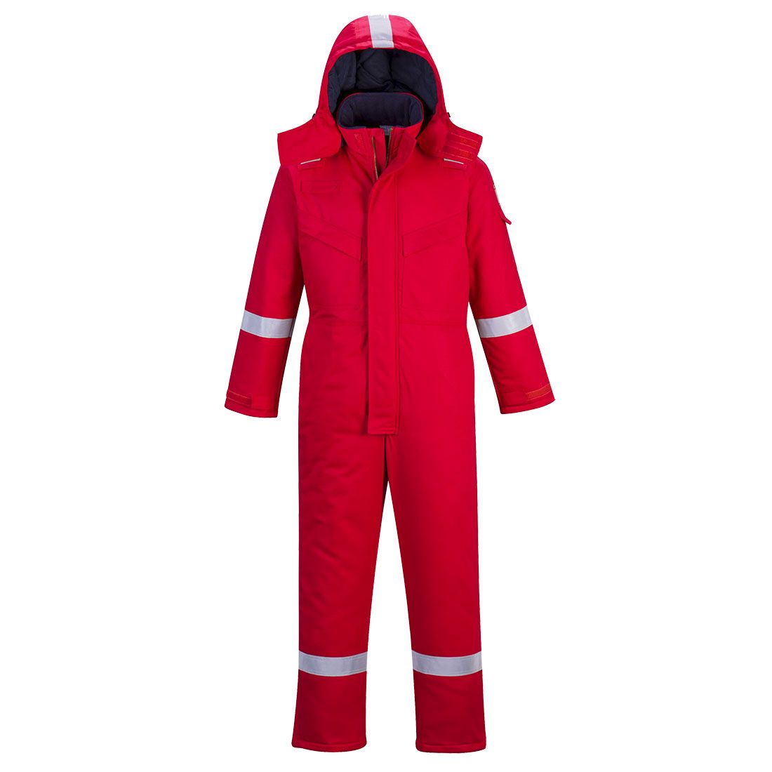 FR Anti-Static Winter Coverall, L, R, Red