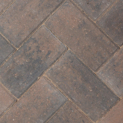 BRADSTONE DRIVEWAY PAVIOUR 200 x 100 x 50mm BURNT OKER 40726