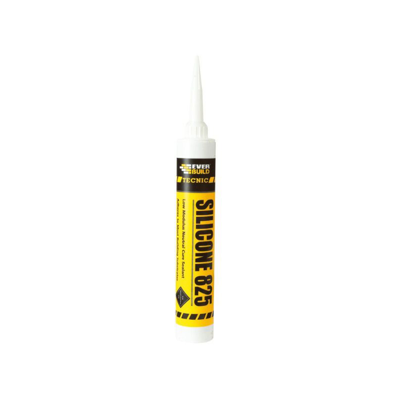 Everbuild 825 Lmn Silicone 380ml White 825WE