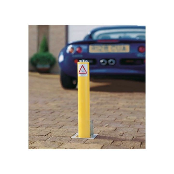 MARSHALLS TELESCOPIC DRIVEWAY SECURITY POST YELLOW RTRD47612