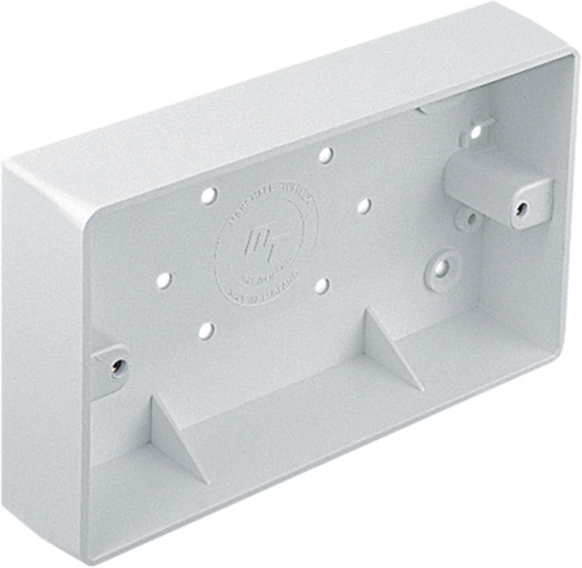 M/TUFFLEX MSSB41WH BOX 2GANG 44mm RAD CORNERS