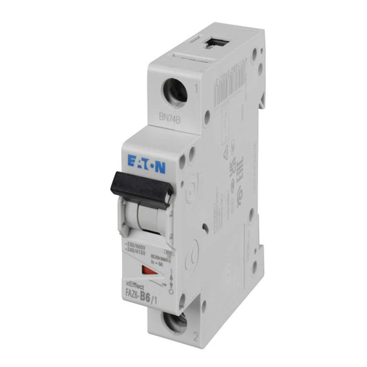 Moeller FAZ6-B6/1 6A Single Pole 6kA B Curve MCB