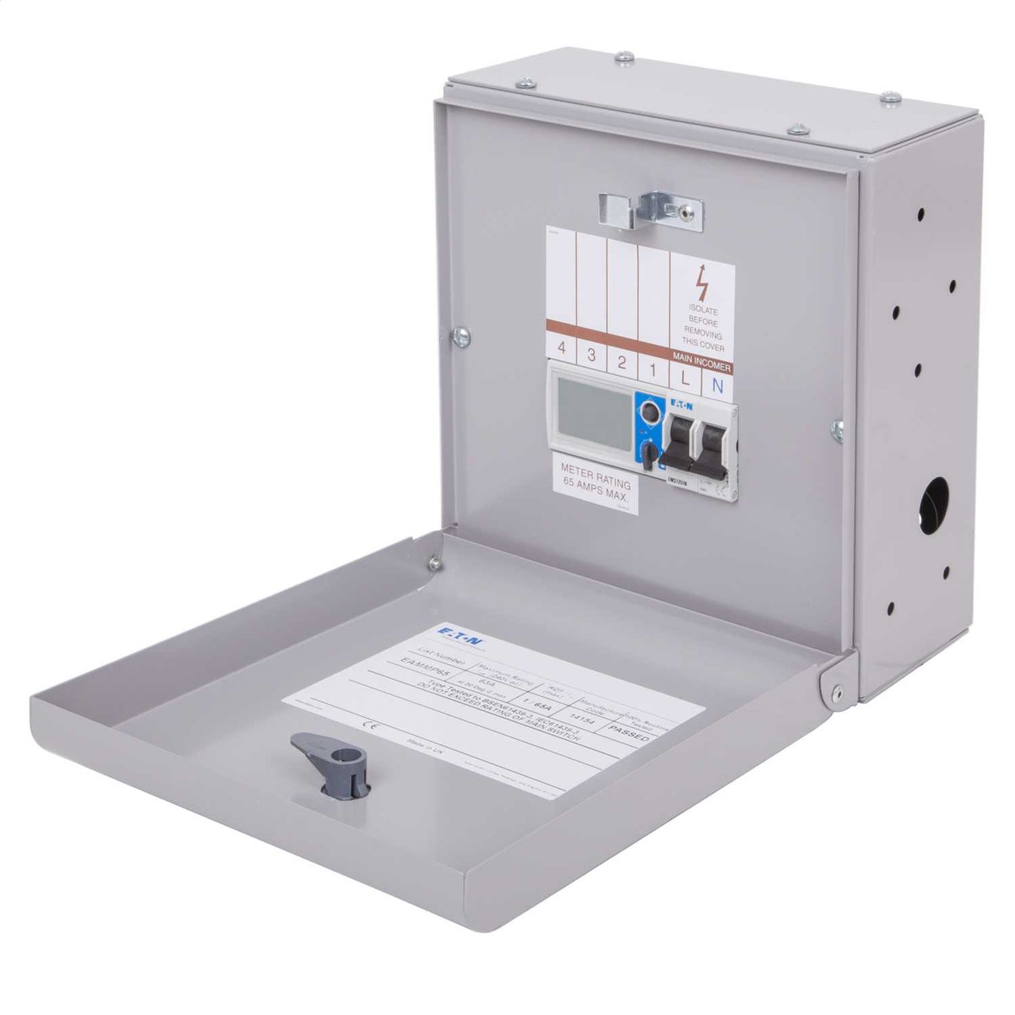 Eaton Meter Pack for Single Pole Type A Distribution Board Grey