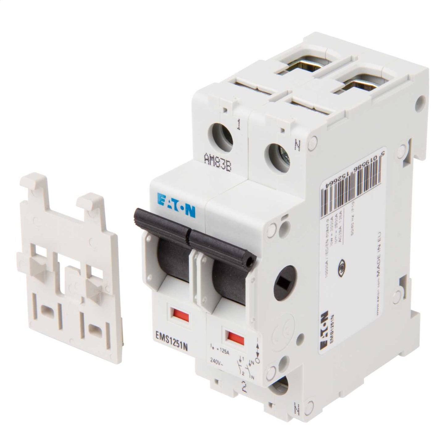 Eaton 125A SP+N Isolator Switch Disconnector for EAM4 to EAM16 Boards