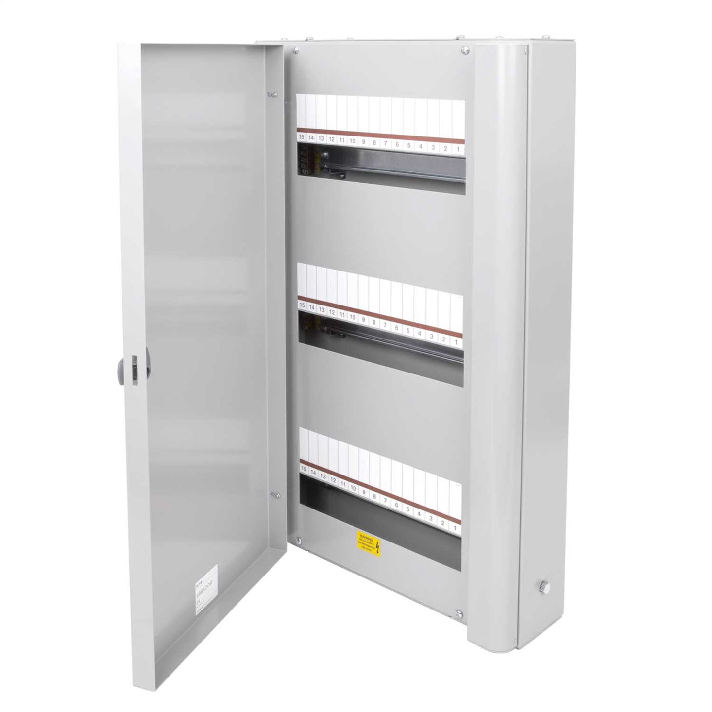 Eaton 3 x 15 Module Enclosure with Din Rail Unglazed Door Grey