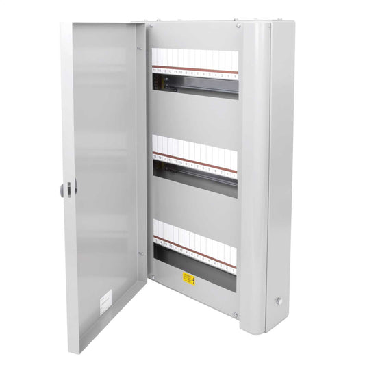 Eaton 3 x 15 Module Enclosure with Din Rail Unglazed Door Grey