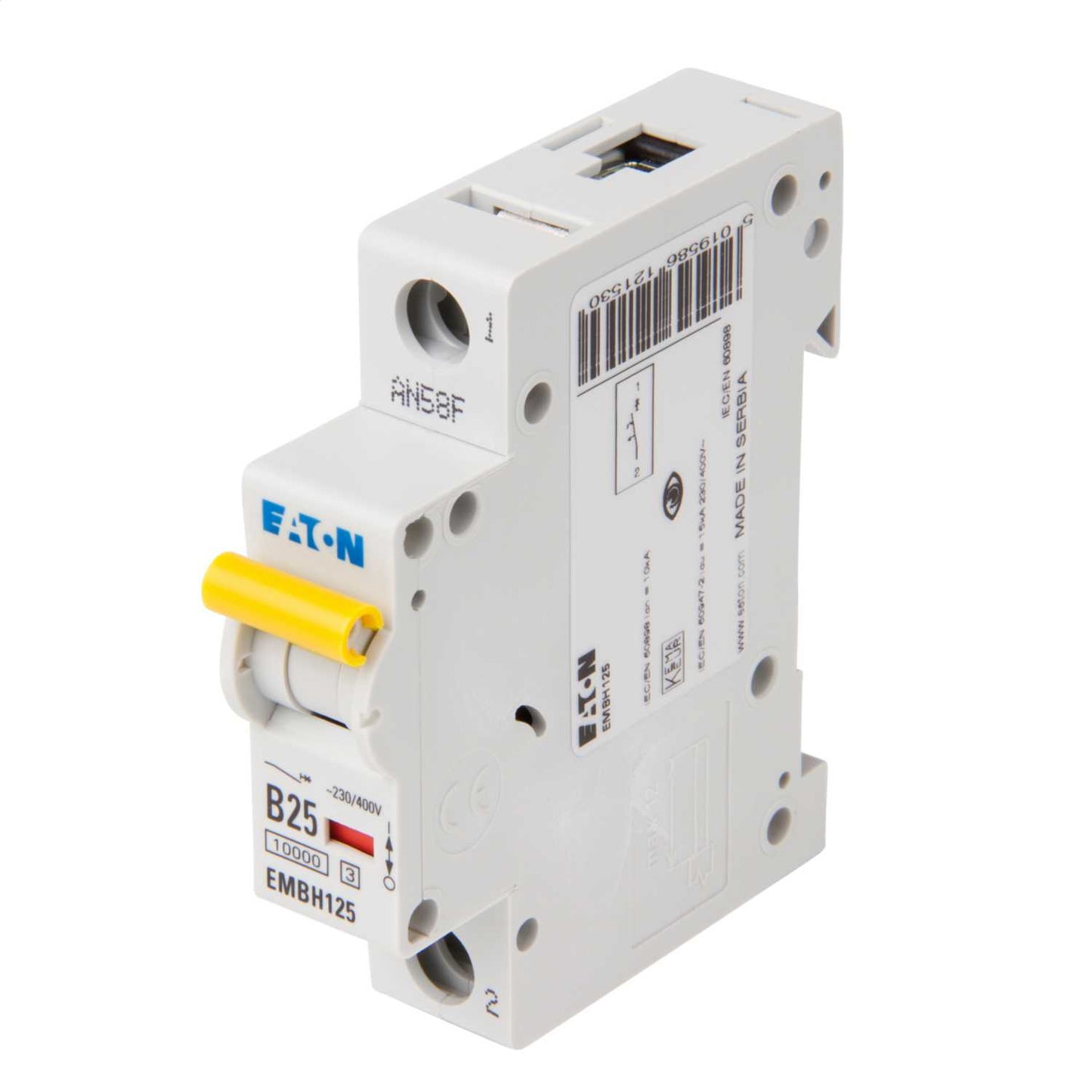 Eaton Memshield 3 25A Single Pole 10kA B Curve MCB