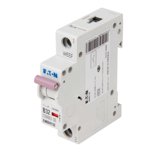 Eaton Memshield 3 32A Single Pole 10kA B Curve MCB