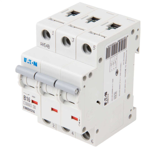 Eaton Memshield 3 16A Triple Pole 10kA B Curve MCB