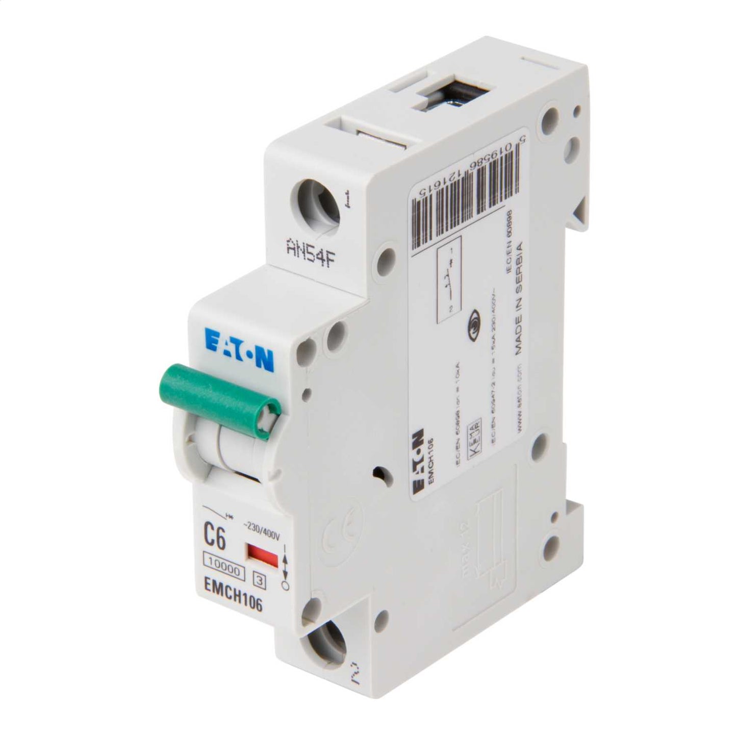 Eaton Memshield 3 6A Single Pole 10kA C Curve MCB