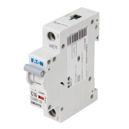 Eaton Memshield 3 16A Single Pole 10kA C Curve MCB