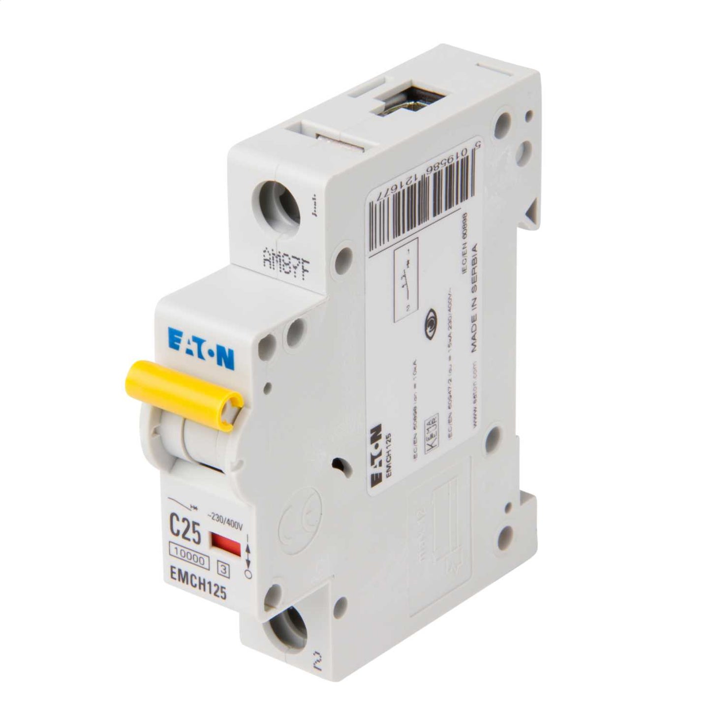 Eaton Memshield 3 25A Single Pole 10kA C Curve MCB