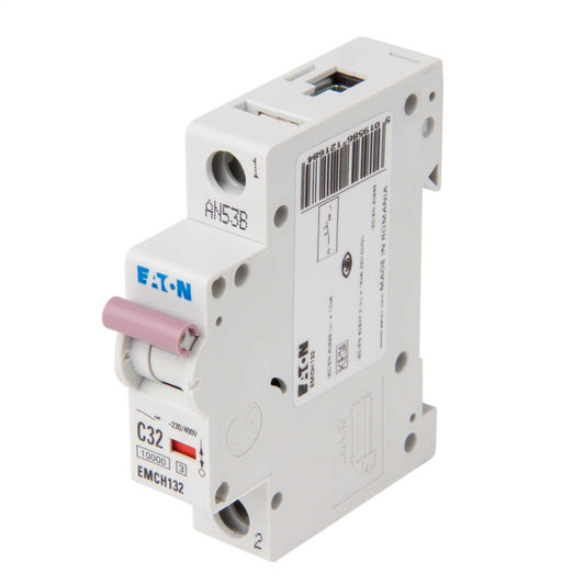 Eaton Memshield 3 32A Single Pole 10kA C Curve MCB