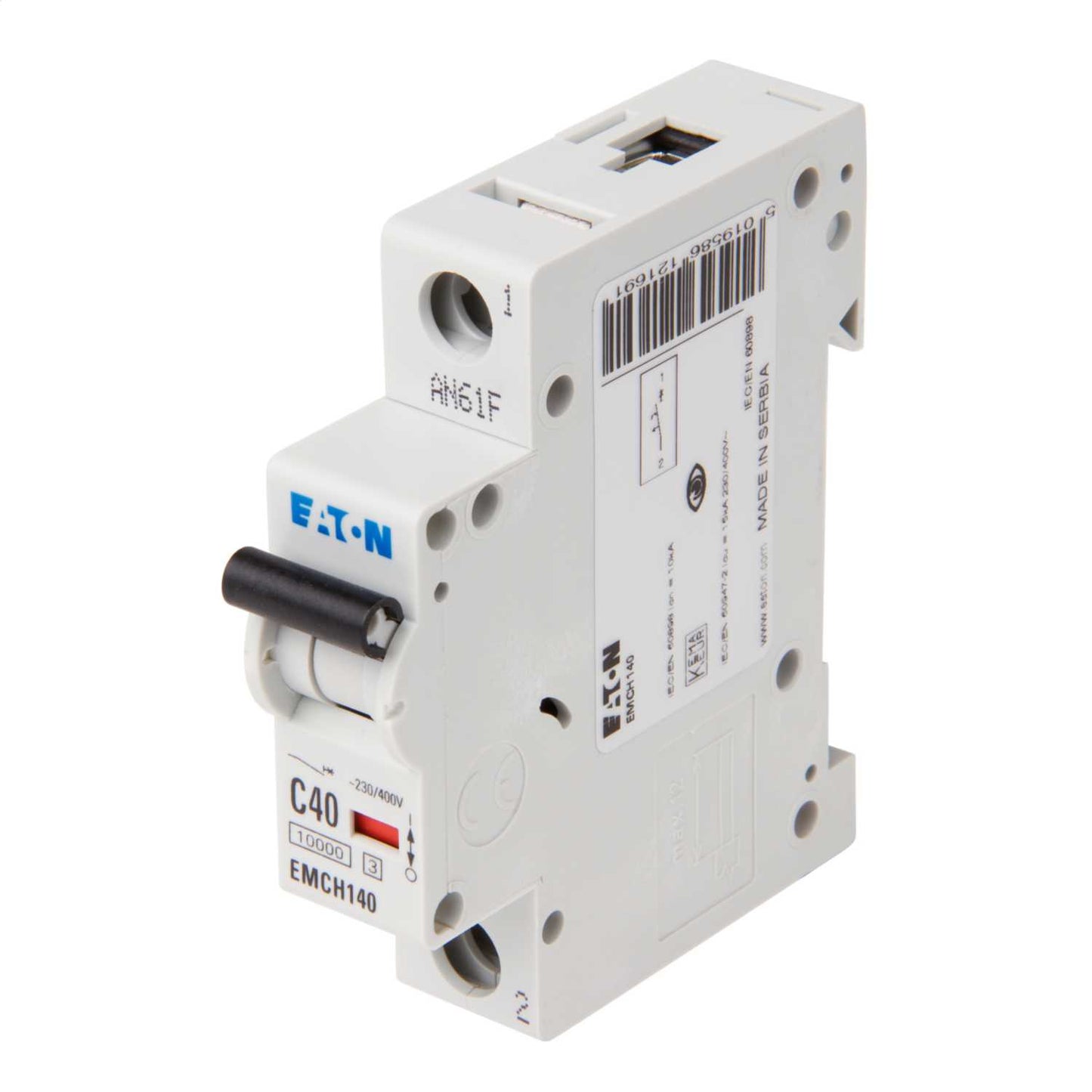 Eaton Memshield 3 40A Single Pole 10kA C Curve MCB