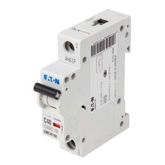 Eaton Memshield 3 40A Single Pole 10kA C Curve MCB