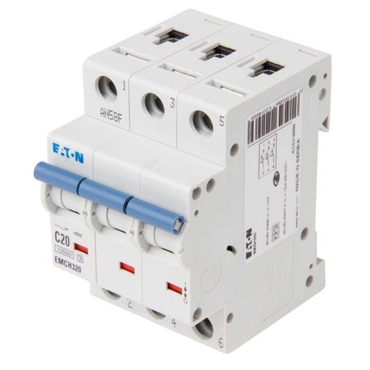 Eaton Memshield 3 20A Triple Pole 10kA C Curve MCB