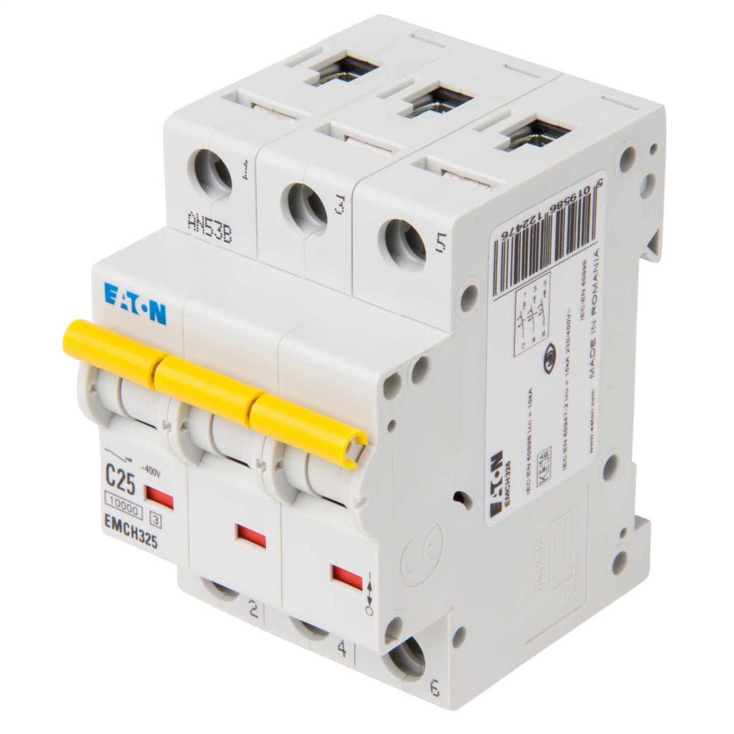 Eaton Memshield 3 25A Triple Pole 10kA C Curve MCB