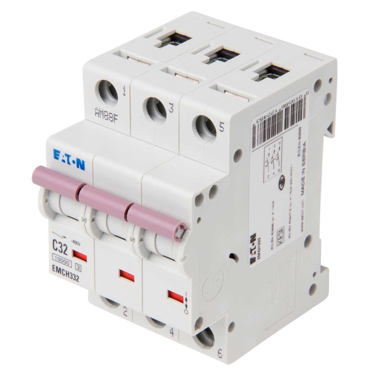 Eaton Memshield 3 32A Triple Pole 10kA C Curve MCB