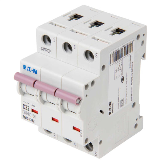 Eaton Memshield 3 32A Triple Pole 10kA C Curve MCB